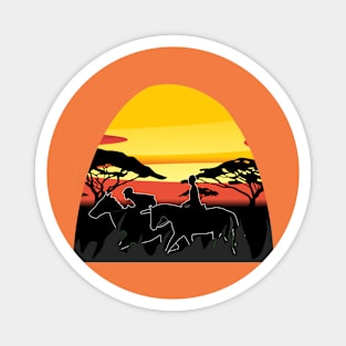 Sunset chill Magnet